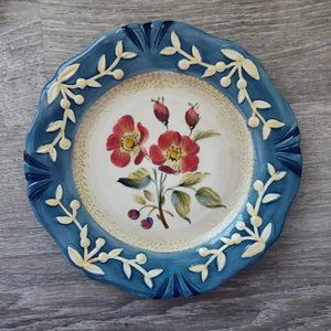 Certified International "FLORA" by PAMELA GLADDING ~ RETIRED 8.5" Salad Plate